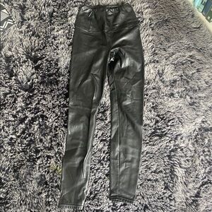 Wilfred Black Faux Leather Leggings